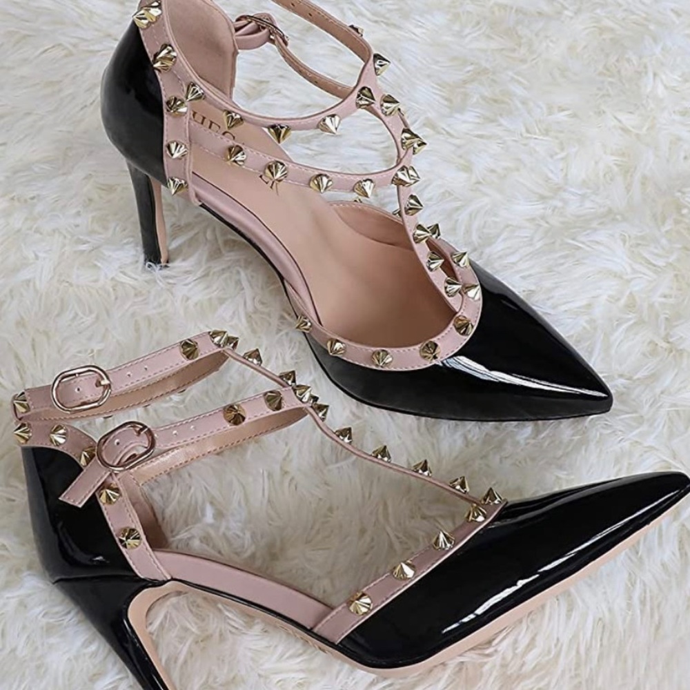 NWT Ankle Strap Heels for Women Stilettos Pumps, SURPRISE GIFT INCLUDED - Picture 6 of 9